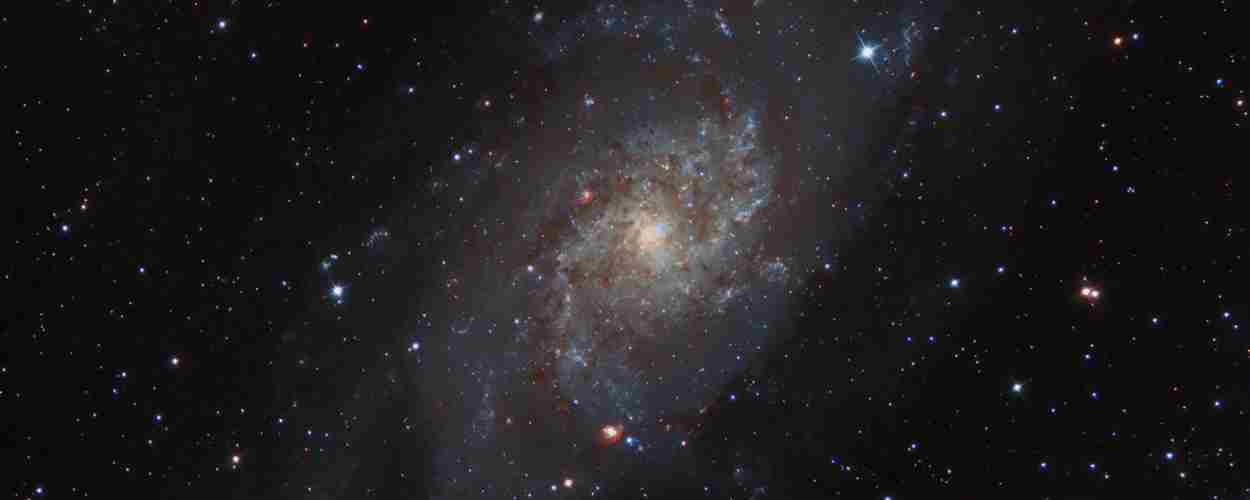 La galaxia M33 en la constelación del Triángulo