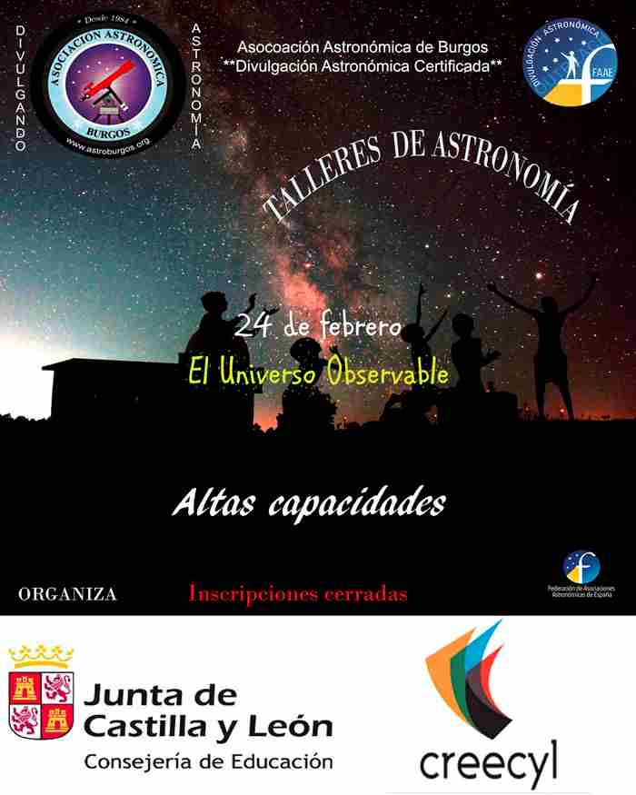 TALLERES DE ASTRONOMÍA (EL UNIVERSO OBSERVABLE) - CREECYL