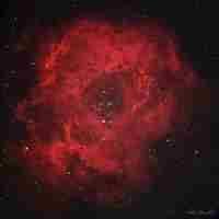 La nebulosa Roseta desde la ciudad